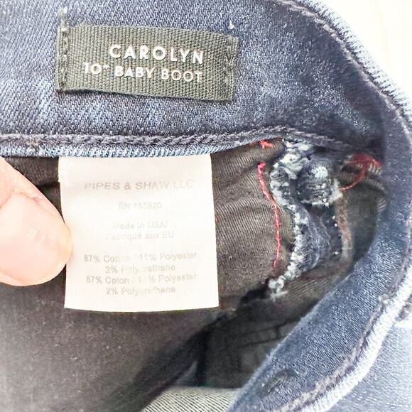 Veronica Beard Carolyn 10" Baby Boot Midnight J0720003 Dark Denim Jeans Size 26 - Picture 7 of 8